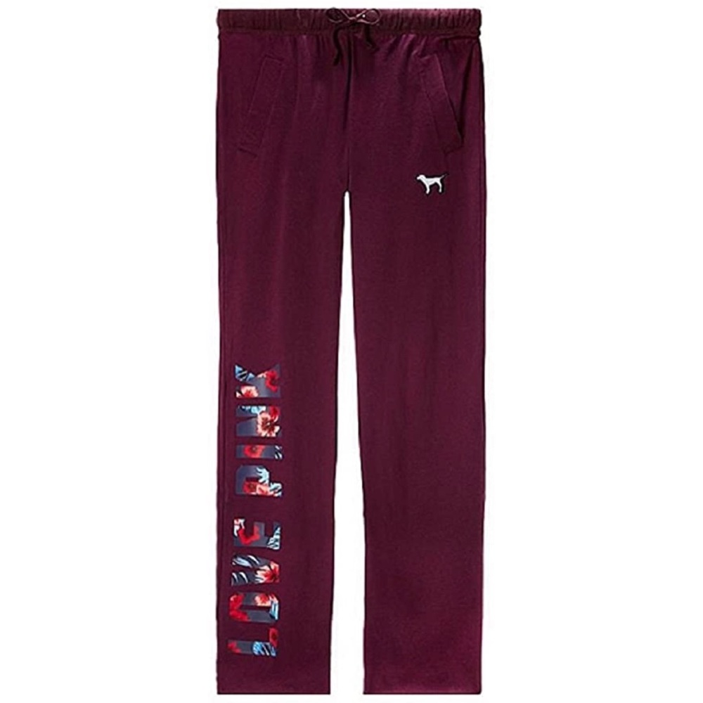 VS Pink Boyfriend Sweatpants Tropical Flower